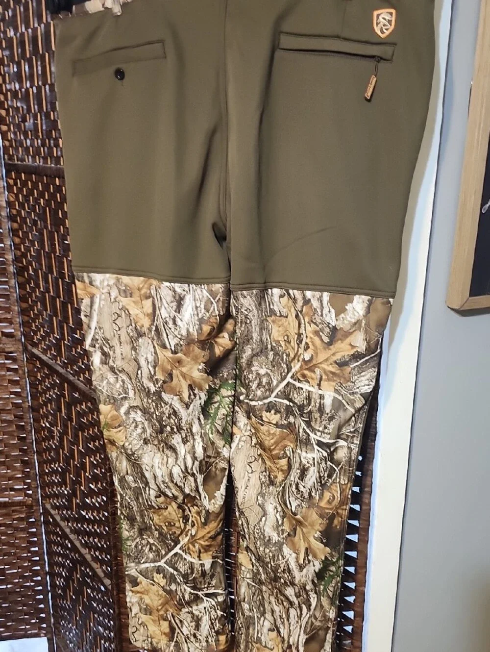 Drake Realtree Camo Hunting Pants in Brown and Green